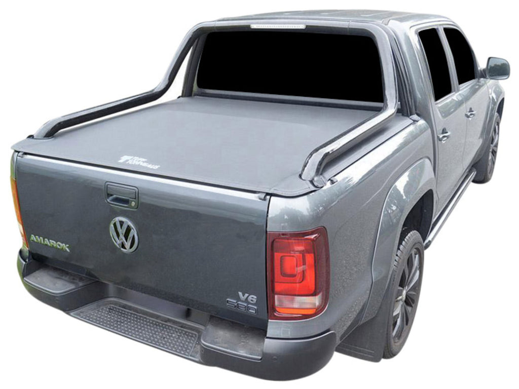 Volkswagen Amarok Dual Cab May 2011 to April 2023 with Extended Sports Bars No Drill Clip On Ute Tonneau Cover