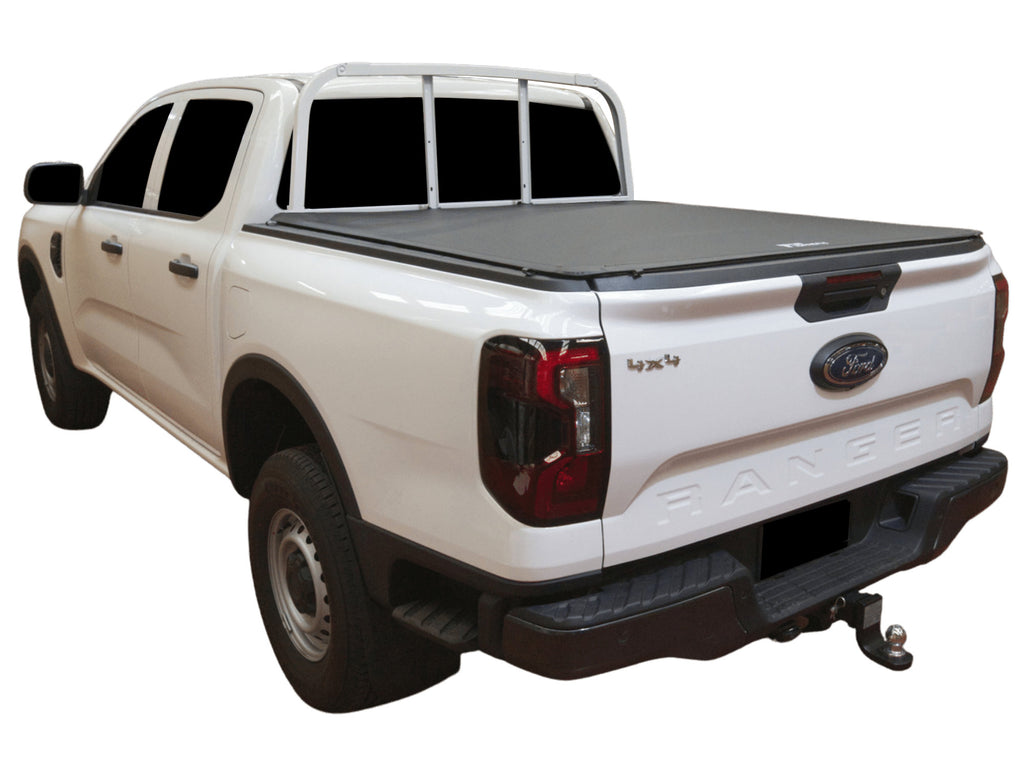 Ford Next Gen Ranger Dual Cab Ute (July 2022 to 2024) with Headboard (No Drill) Clip On Tonneau Cover
