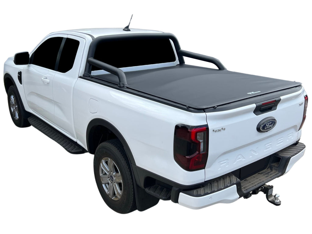 Ford Next Gen Ranger Super Cab Ute (July 2022 to 2024) with sportsbars (No Drill) Clip On Tonneau Cover